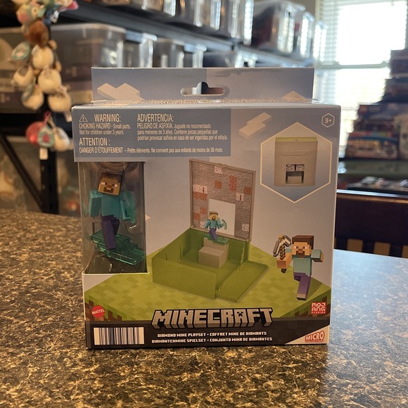 Mattel Other - Mattel Minecraft Diamond Mine Playset with 2 inch Figure - Brand New